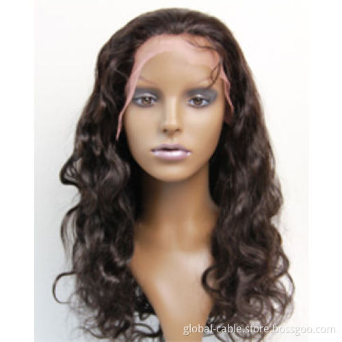 18inch 1b# Body Wave Remy Indian Human Hair Lace, Front Wig with 5a QualityNew